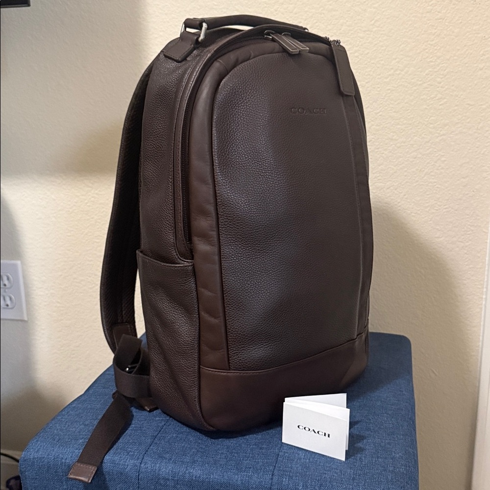 Authentic Coach Camden Leather Backpack - Brown